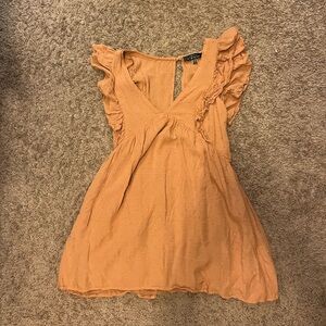 Boutique small orange dress